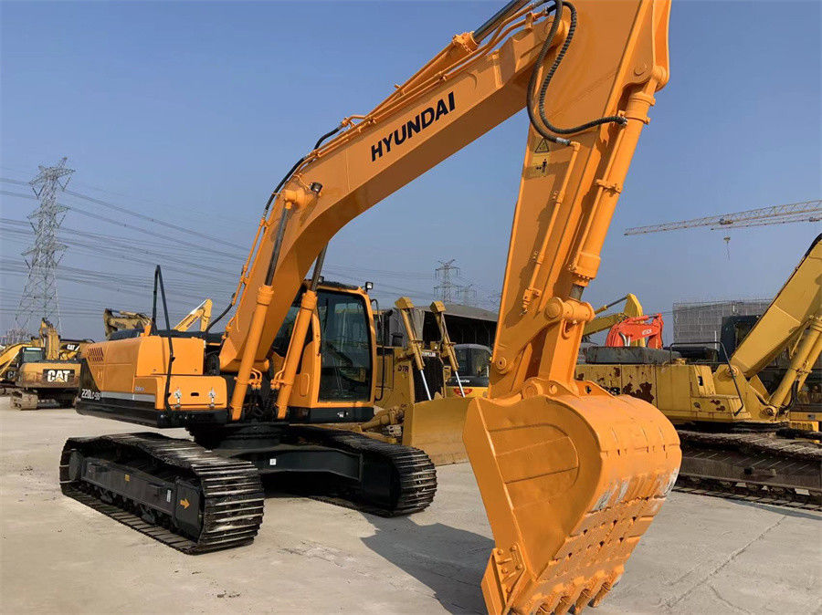 Máy đào Hyundai đã qua sử dụng 220lc-9s Sản xuất tại Hàn Quốc Máy xúc bánh xích 22 tấn