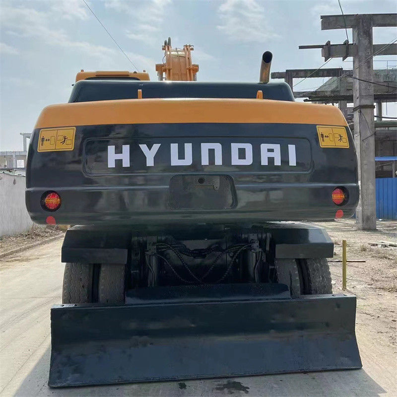 R210W 9 Trang web giới hạn máy đào bánh lốp Hyundai Trọng lượng vận hành hạng nặng 22 tấn