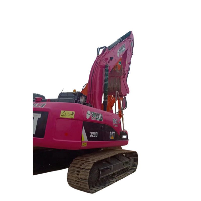 Bánh xích đã qua sử dụng Máy xúc CAT 320D Máy di chuyển trái đất Pink Caterpillar 320 320C 320D