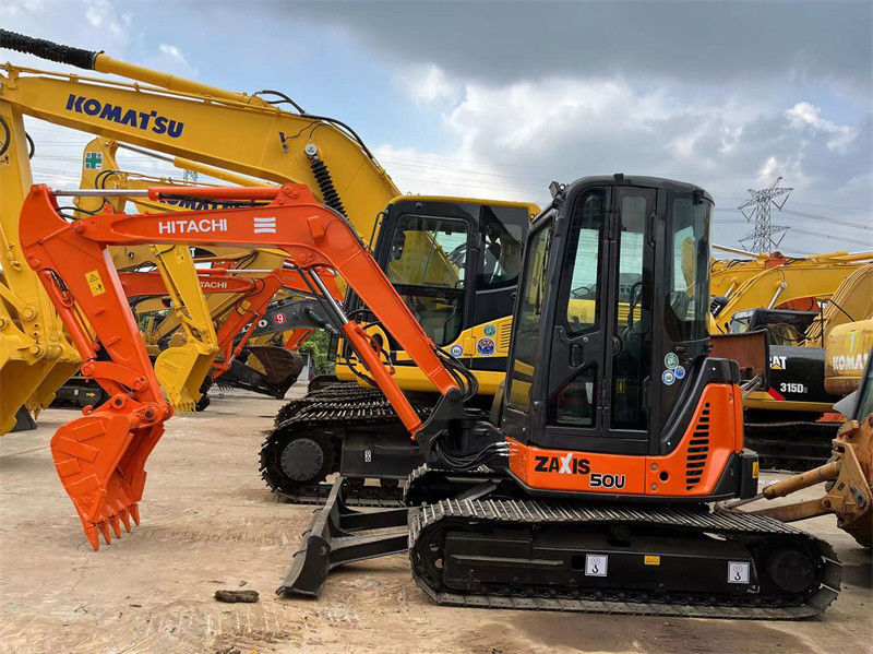 Hitachi ZX50U Mini Excavator sử dụng 5 tấn Hitachi ZX50 Mini Excavator