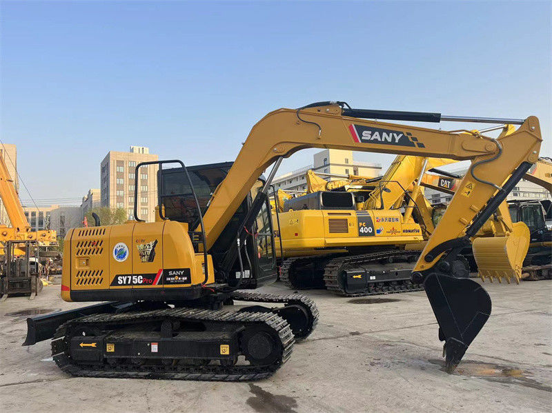 Sany SY75C Pro Excavator sử dụng tay thứ hai 7.5 tấn Sany Mini Digger