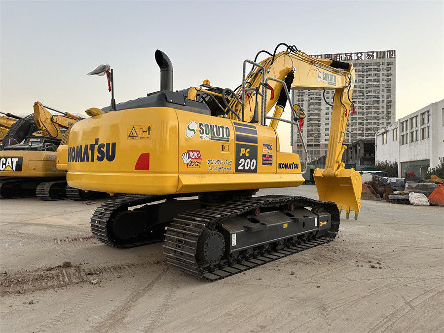 90% mới sử dụng loại máy thu thập thông tin Komatsu PC200 Nhật Bản sản xuất Hiệu suất tuyệt vời Hơi sử dụng