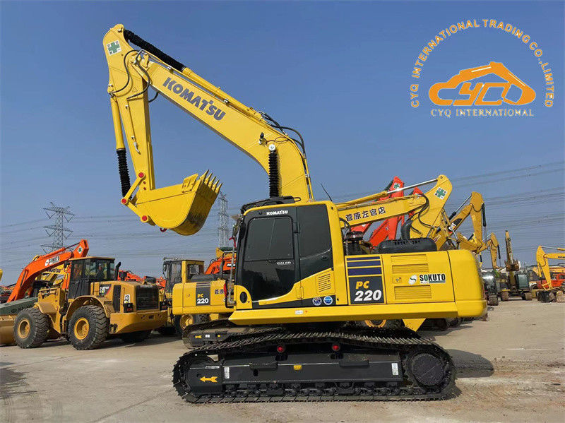 Tình trạng tuyệt vời sử dụng máy đào Nhật Bản Komatsu PC220-8 Crawler Excavator PC200 PC220