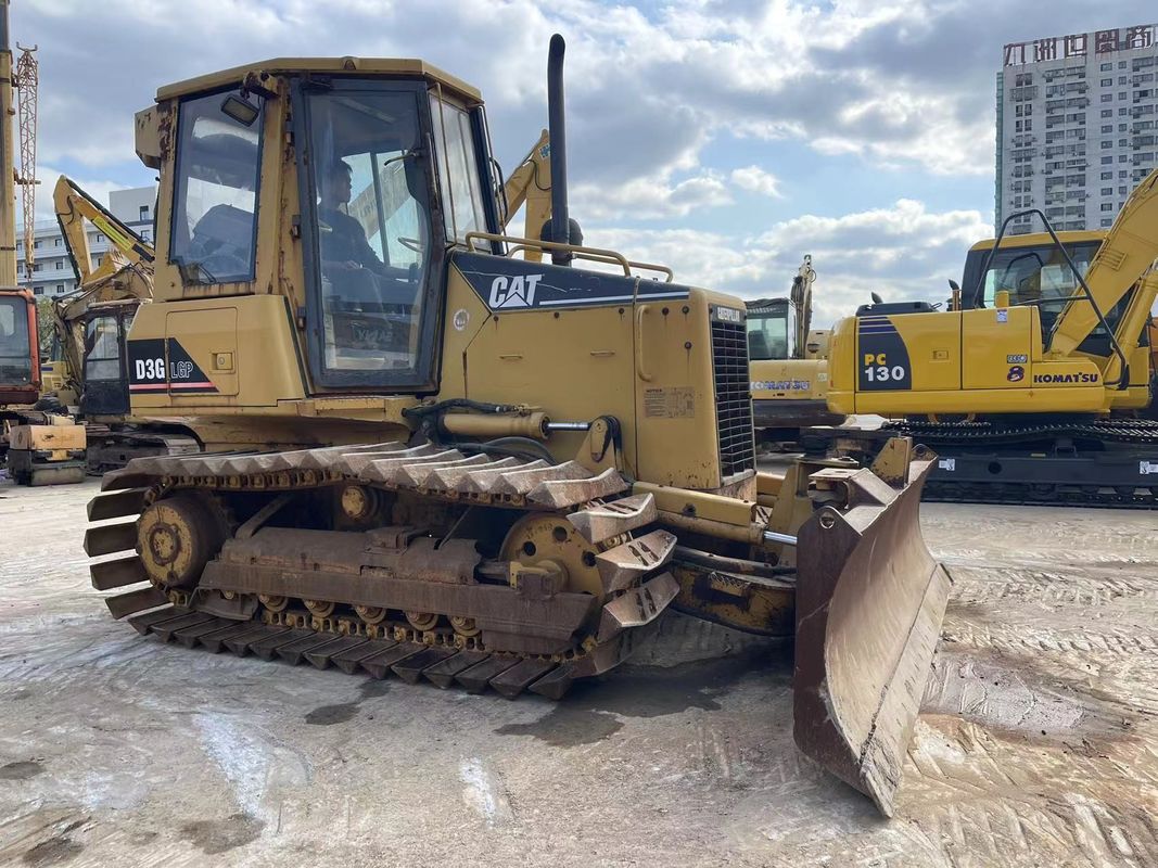 Màu gốc sử dụng Caterpillar Dozer tay thứ hai Cat D3G Bulldozer