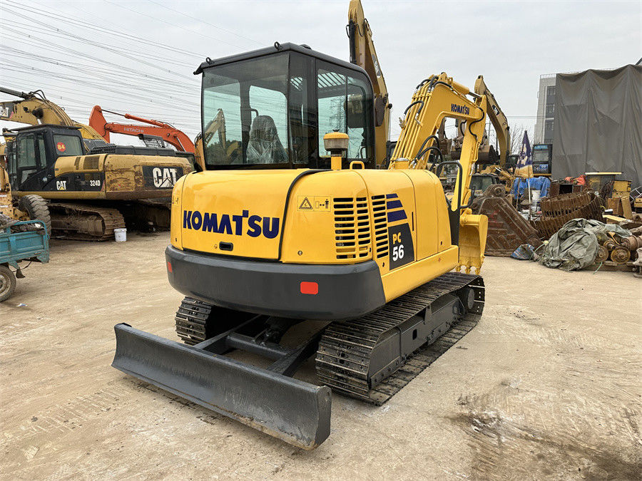 Máy đào thủy lực nhỏ của Nhật Bản Komatsu PC56 sử dụng kích thước nhỏ trọng lượng 5 tấn với lưỡi dao