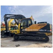 255L dung lượng bể nhiên liệu Hyundai Excavator được sử dụng với van thủy lực gốc và tốc độ xoay 10,2rpm