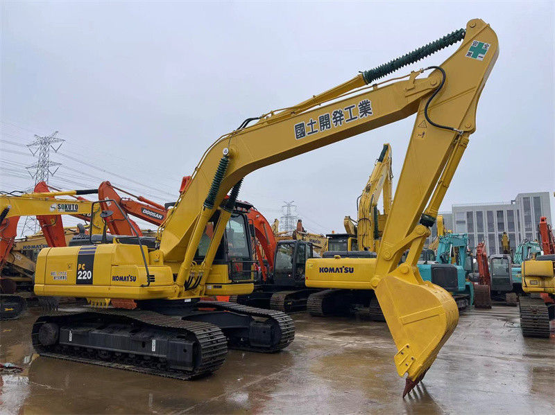 Komatsu PC220-8 Tàu đào nước Nhật sử dụng Máy đào thủy lực cỡ trung bình hiệu suất cao