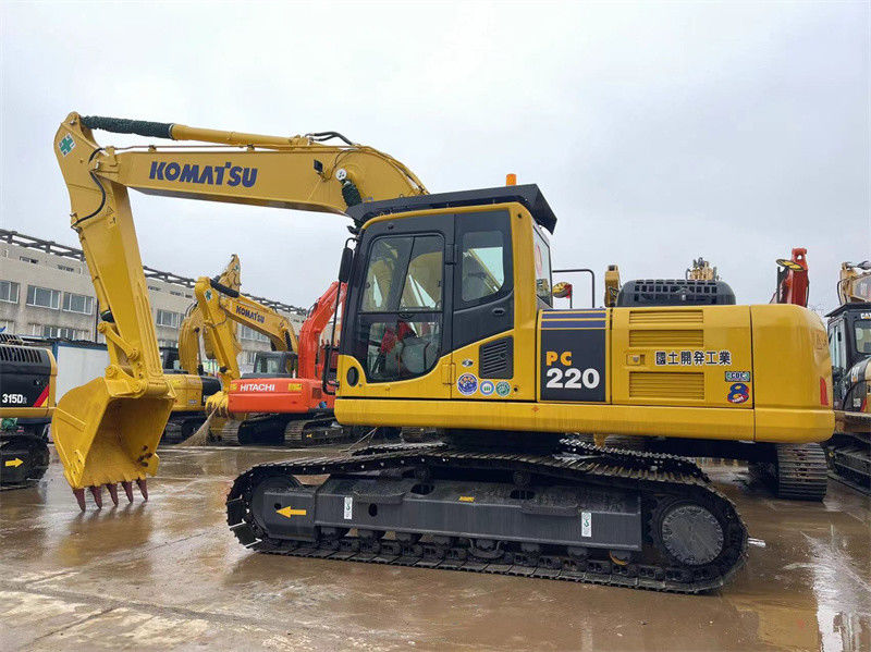 Komatsu PC220-8 Tàu đào nước Nhật sử dụng Máy đào thủy lực cỡ trung bình hiệu suất cao