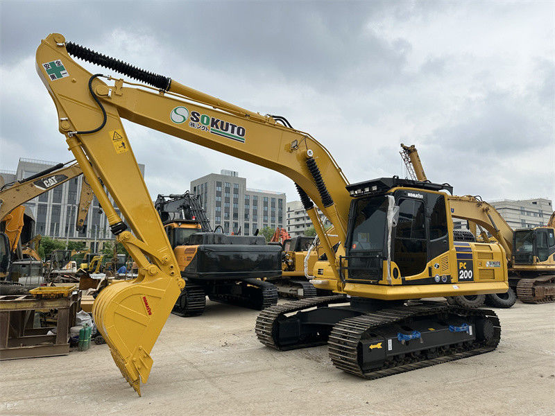 Komatsu PC200-8 Xử dụng máy đào Nhật Bản Tình trạng tuyệt vời Máy đào thủy lực cỡ trung bình