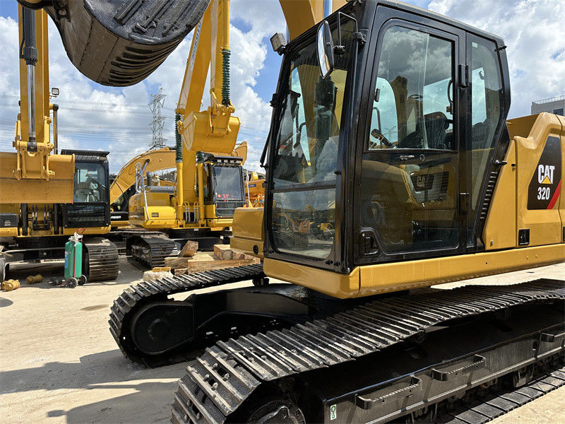 Sử dụng CAT 320 Excavator 6 xi lanh C7.1 động cơ cũ Caterpillar 320 đào