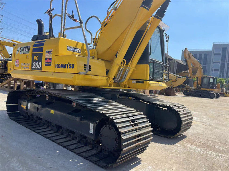 Máy đào giá rẻ Nhật Bản Komatsu PC200-8 Máy đào bò với đường ray 800mm