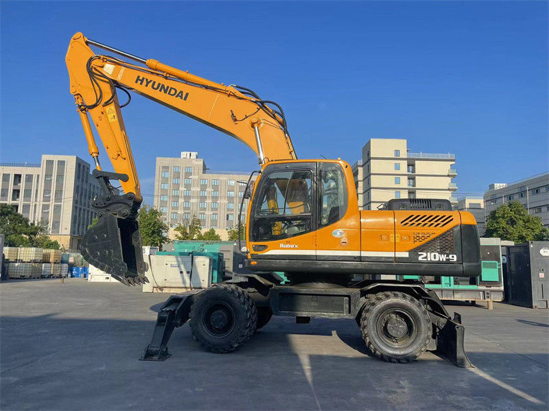 20 tấn Hàn Quốc Được sử dụng Hyundai R210W-9 Wheel Excavator Hyundai 210 Wheel Excavator