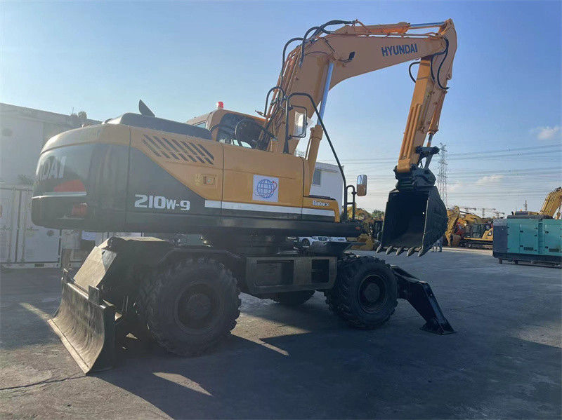 20 tấn Hàn Quốc Được sử dụng Hyundai R210W-9 Wheel Excavator Hyundai 210 Wheel Excavator