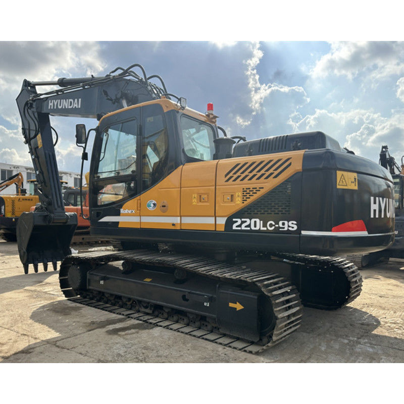 22 tấn Hàn Quốc Được sử dụng Hyundai R220LC-9S Excavator Hyundai 220 Crawler Digger