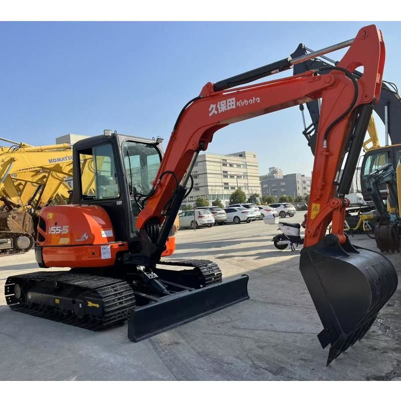 Kubota KX155 Nhật Bản Excavator 36.5 KN Bucket Digging Force cho Xây dựng