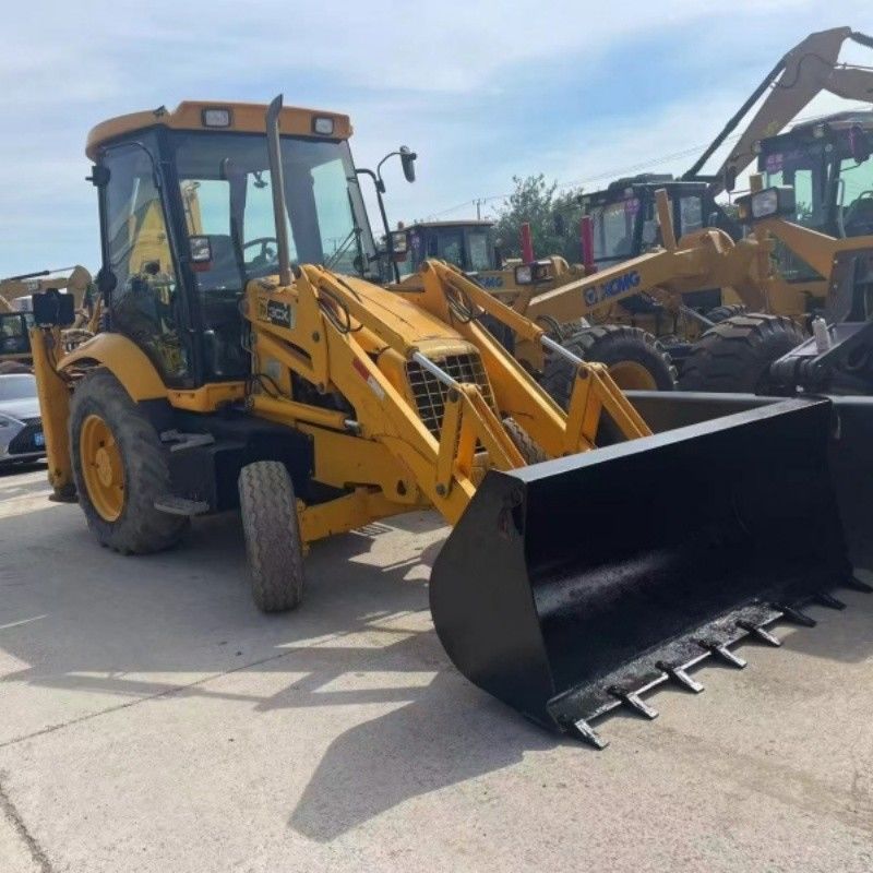 Sơn gốc JCB 3CX Backhoe Loader 4 bánh xe để đào và tải