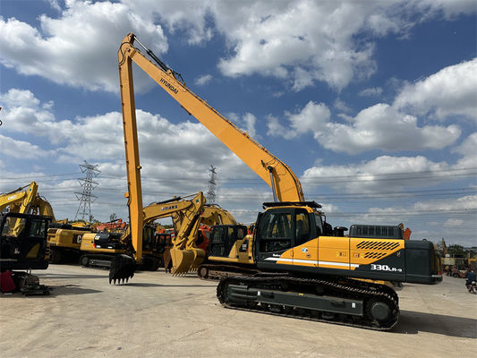 Máy đào Hyundai 330 cũ với Boom dài Máy đào Hyundai R330 cũ